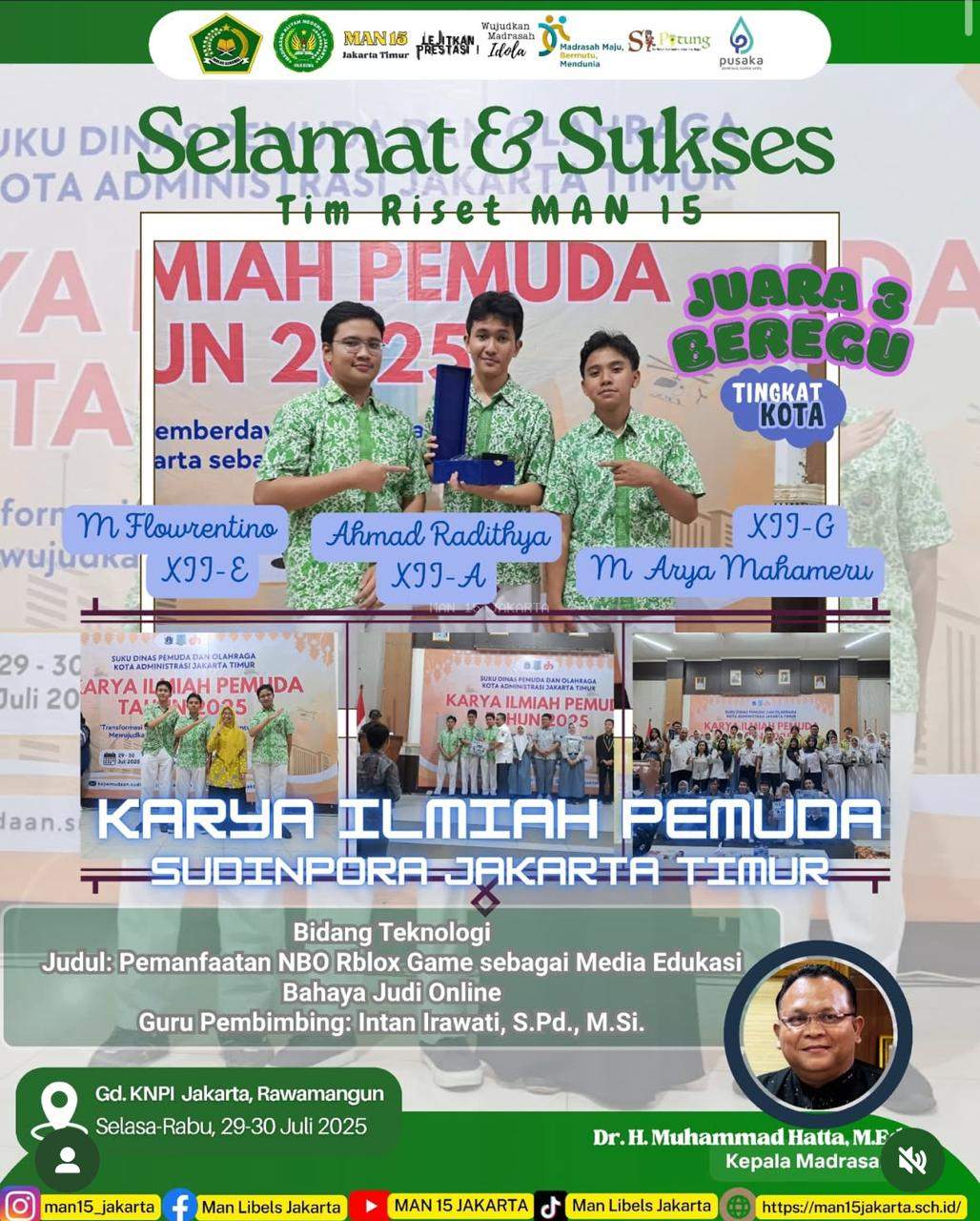 Juara 3 Karya Ilmiah Pemuda 2025