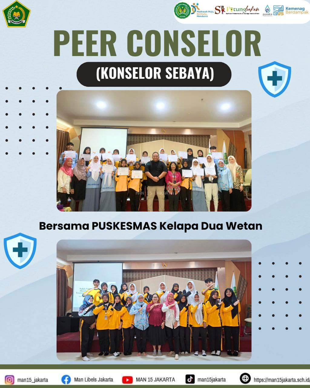 PEER CONSELOR (Konselor Sebaya) bersama Puskesmas Kelapa Dua Wetan