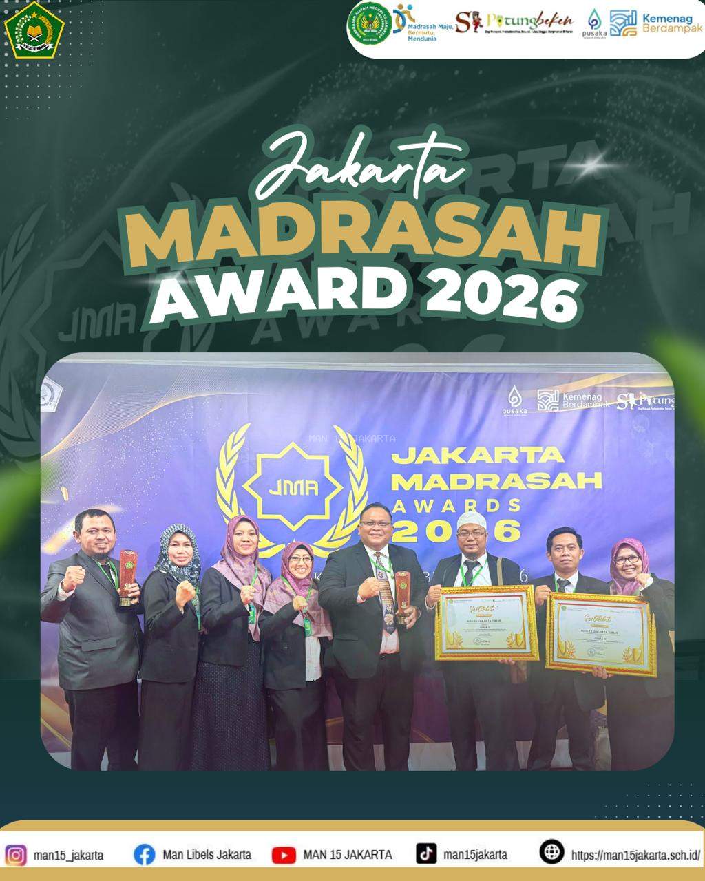 MAN 15 Raih Prestasi pada Ajang Jakarta Madrasah Award 2026